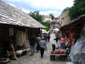 Bazar_at_Old_Bridge_in_Mostar,_Herzegovina