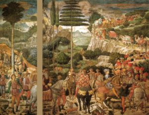 Re Magi tra Firenze e Milano dipinto nella Cappella_dei_magi-Melchiorre