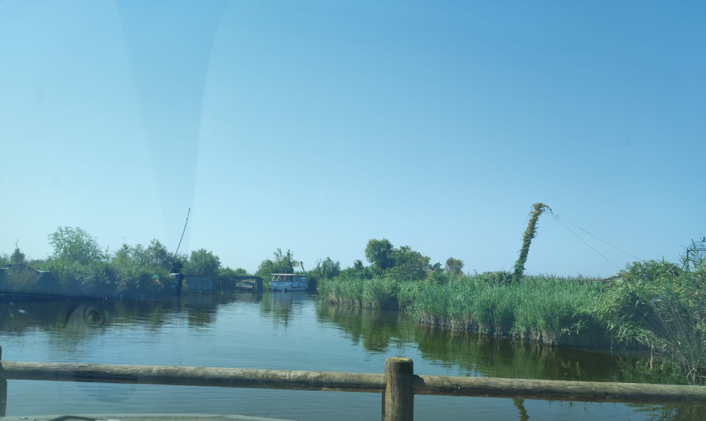 Massacciuccoli lago - sulla destra c'è l'entrata dell'oasi del Chiarone