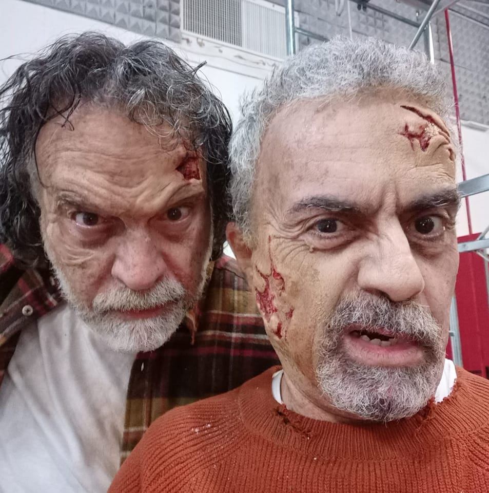 Massimo Blaco e Enrico Zoi nel videoclip Luke vs. Zombies di Luca Elmi