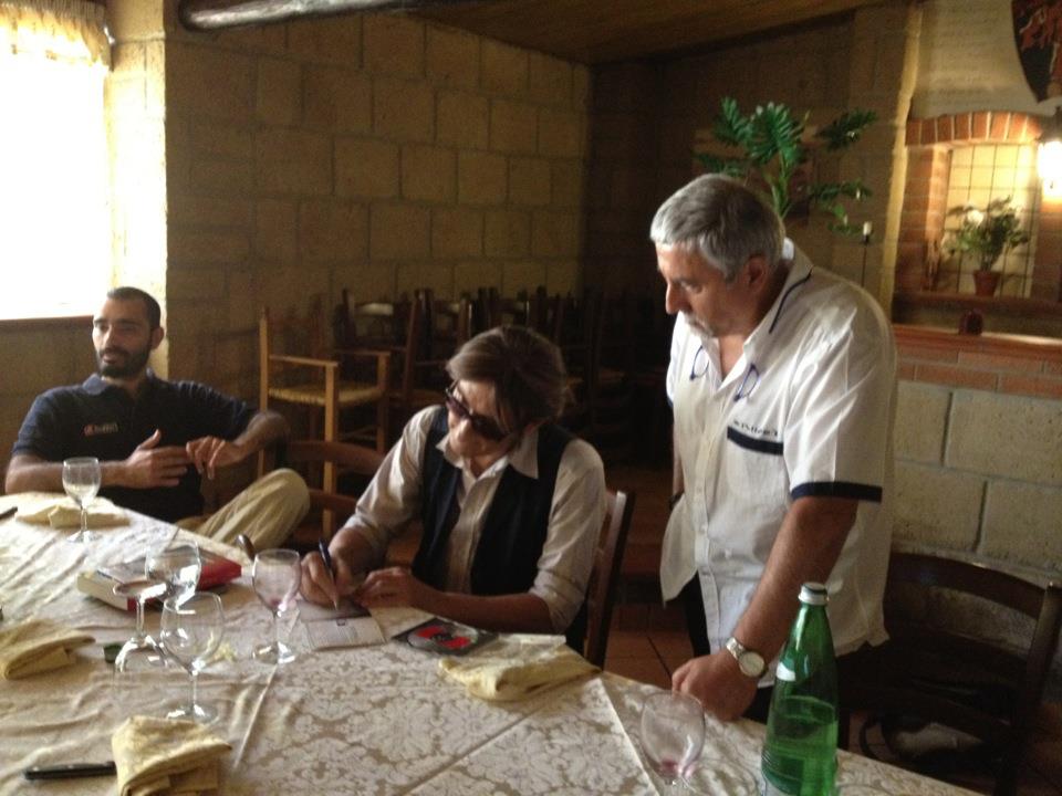 Claudio a tavola con Franco Loffreda