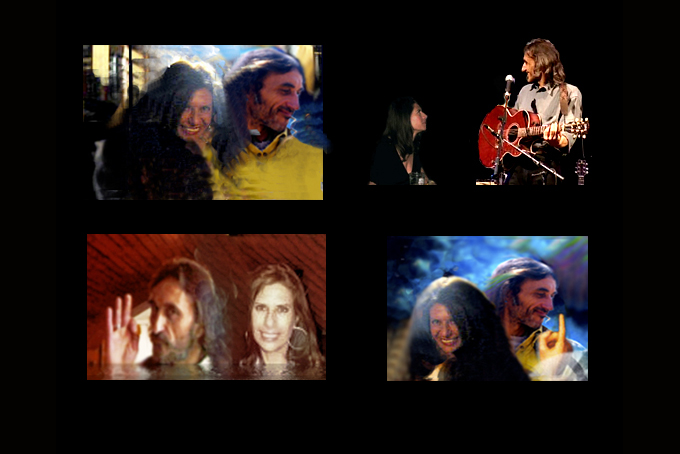 Claudio e Susanna in un fotomontaggio opera dello stesso Claudio