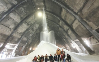 delegazione Aset sulla montagna di sale
