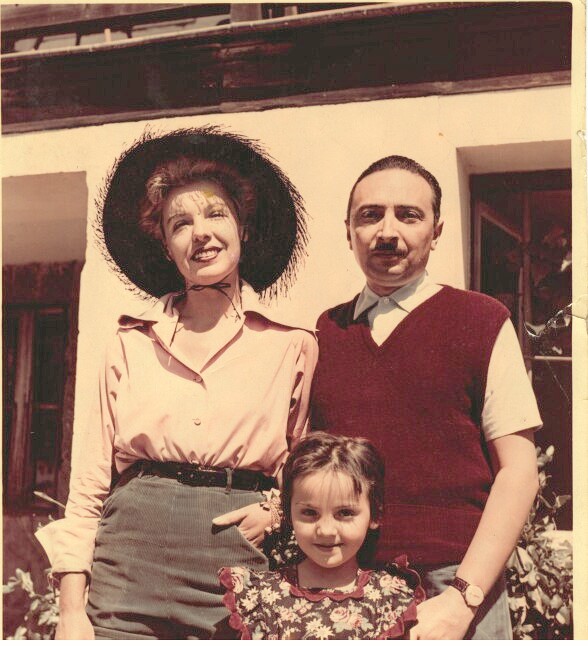 Anna Proclemer, Vitaliano Brancati e la figlia Antonia da bambina